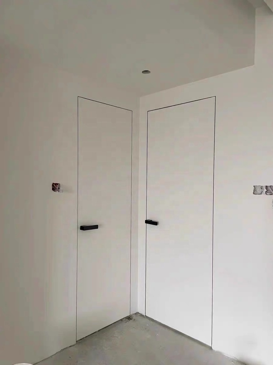 Shengmet Modern White Interior fireproof doors Aluminum waterproof Bedroom Door laminate Door Design with Good quality