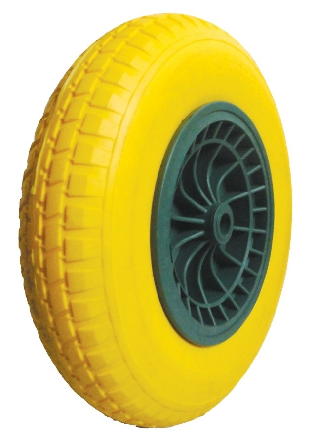 16 inch PU foam wheel 400-8 Puncture Proof Flat Free Wheels and Tires