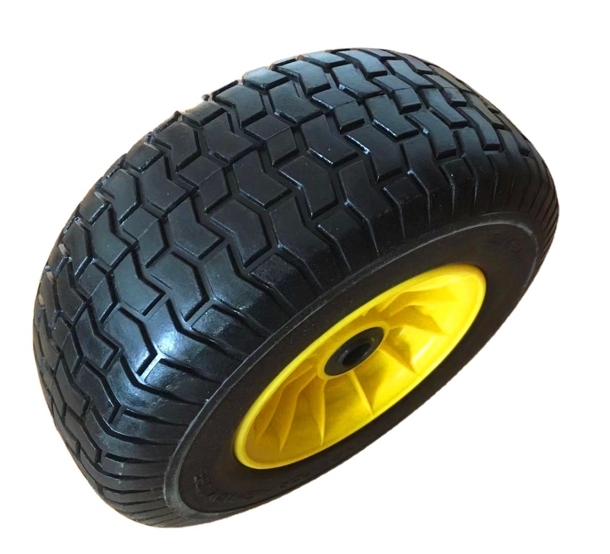 High Quality Heavy Duty Flat Free 16 inch 650-8 PU Foam Wheel Solid Tire Wheel used for hand trucks and wheelbarrow