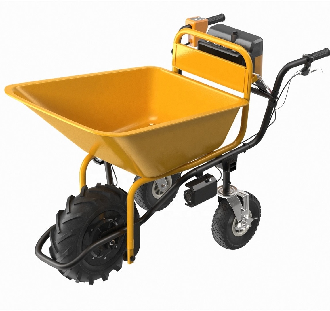 Utility Service Cart Wheelbarrow Power Wagon Super Duty Electric Power-Assisted Wheelbarrow