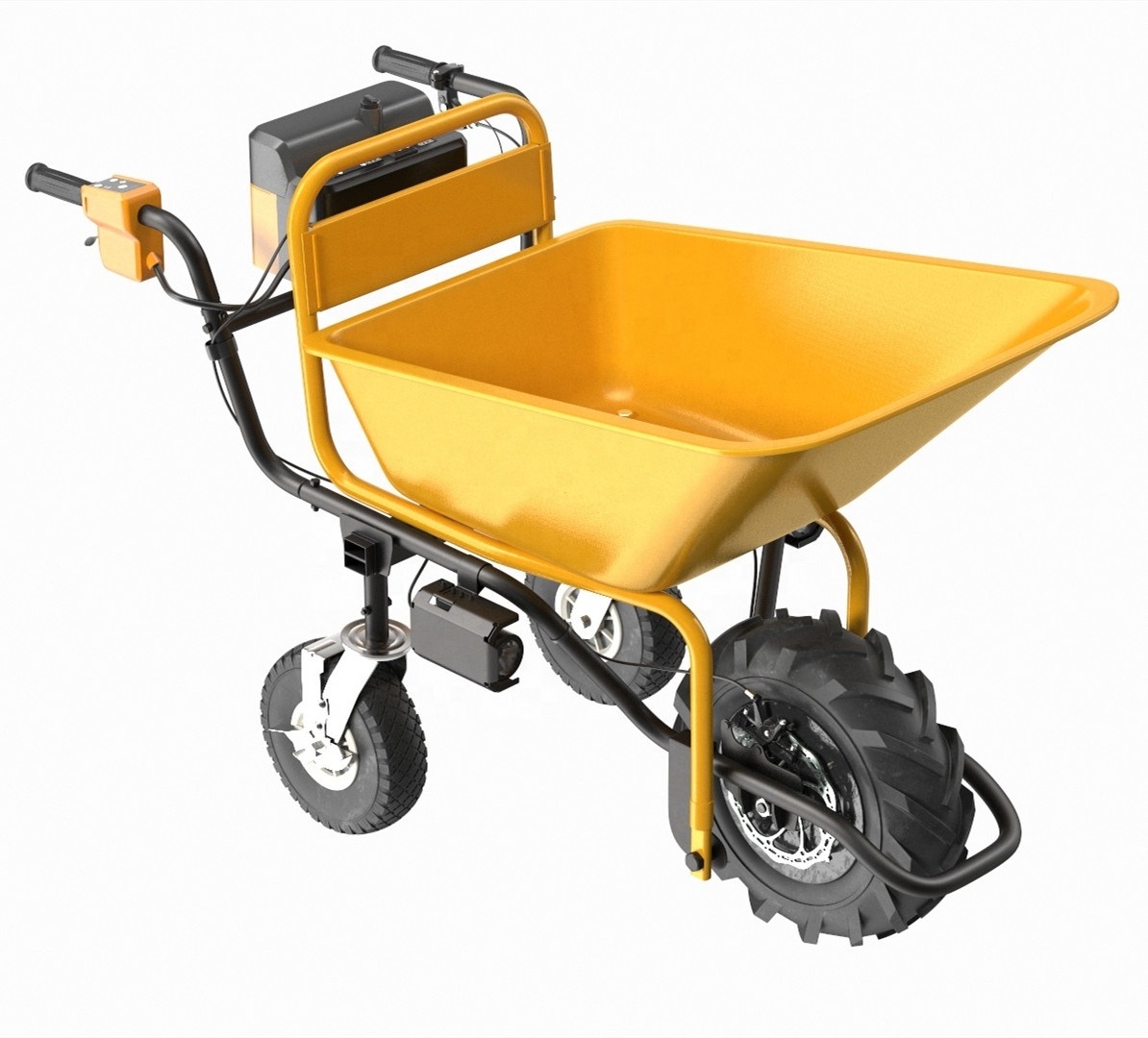 Utility Service Cart Wheelbarrow Power Wagon Super Duty Electric Power-Assisted Wheelbarrow