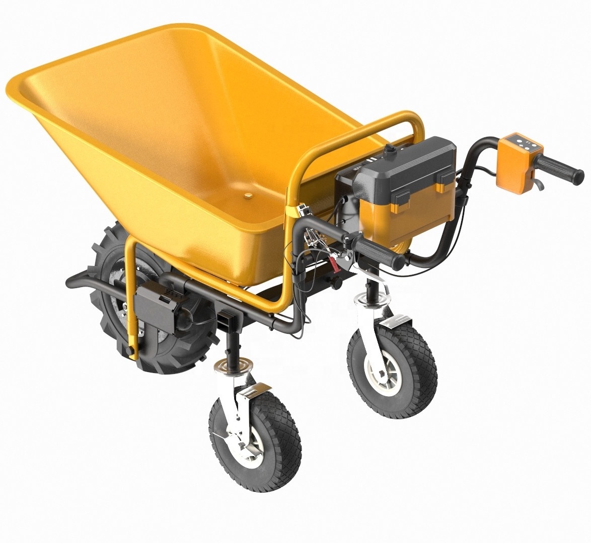 Utility Service Cart Wheelbarrow Power Wagon Super Duty Electric Power-Assisted Wheelbarrow