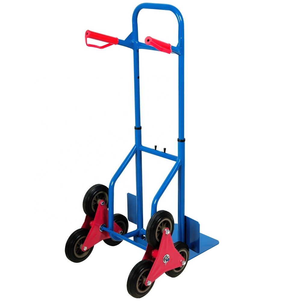 Hand trolley 200KG sack truck barrow tri wheel trolley stair climber cart