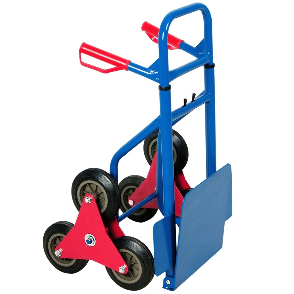 Hand trolley 200KG sack truck barrow tri wheel trolley stair climber cart