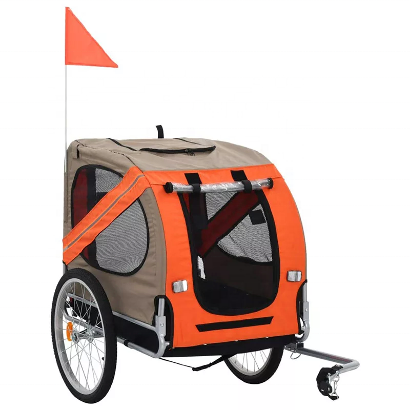 Folding Dog Trailer bicycle pet bicycle jogging station wagon