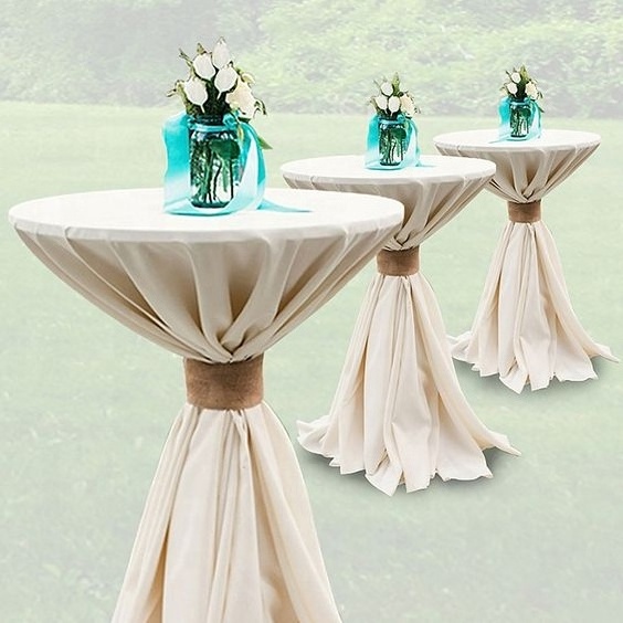 wooden wholesale cocktail table for party banquet event 42inch high factory direct cheap