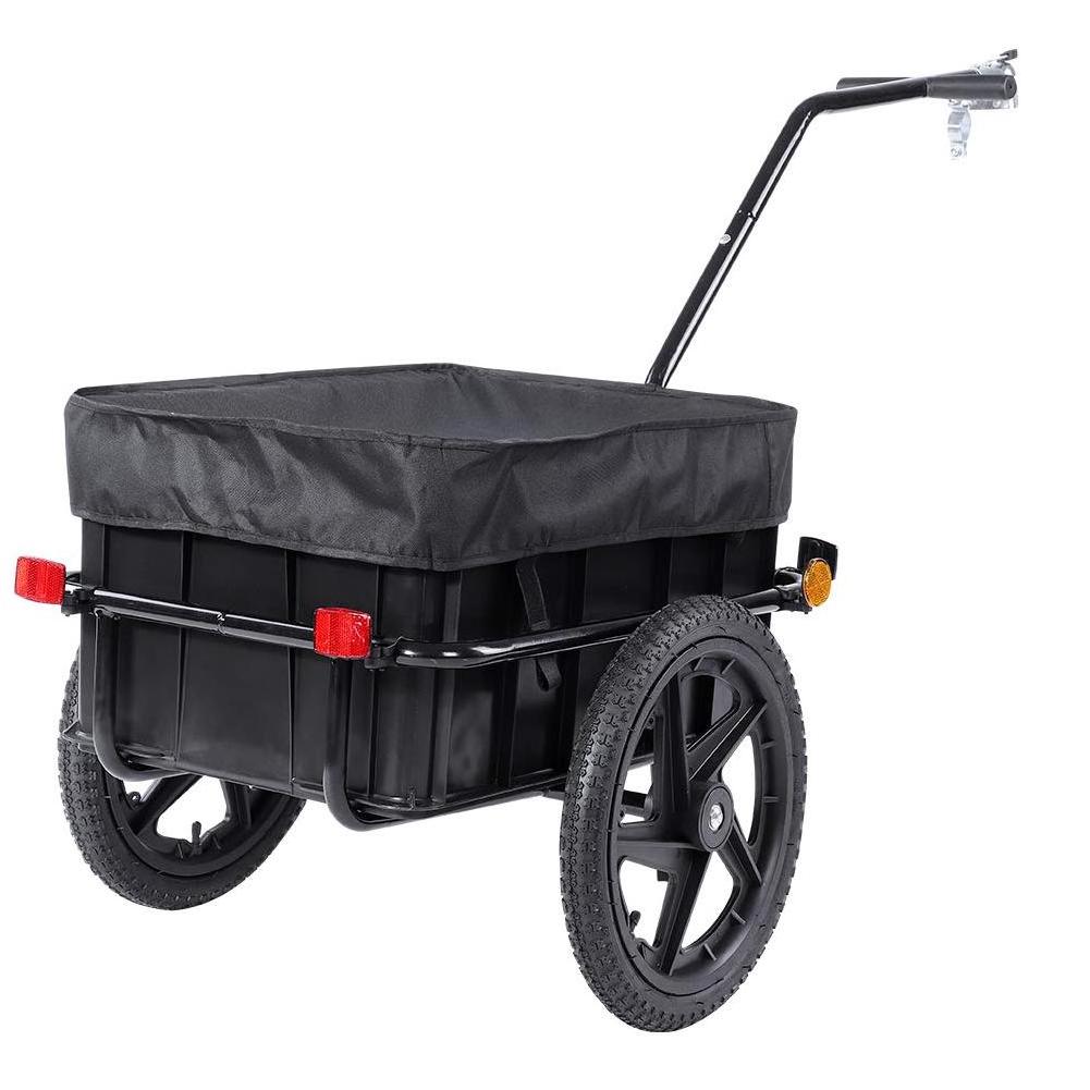 Bike Bicycle Cargo Trailer 50kg Transport Carrier Tow Cart Wagon