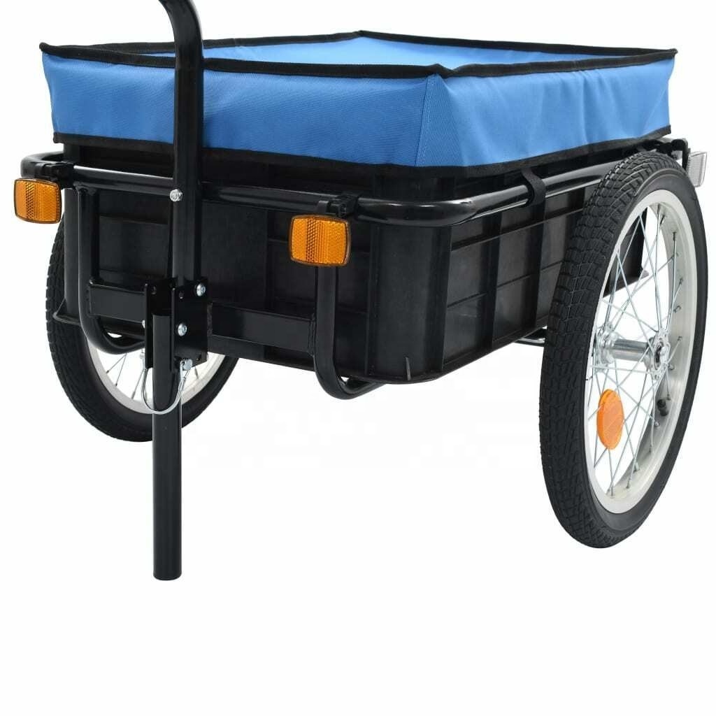 Bike Bicycle Cargo Trailer 50kg Transport Carrier Tow Cart Trolley