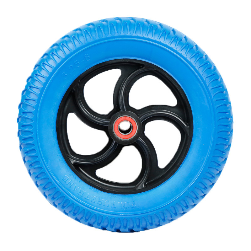 35.6cm Puncture Proof Blue Wheel Size 3.25-8 20mm Axle Boron Resistant Wheelbarrow