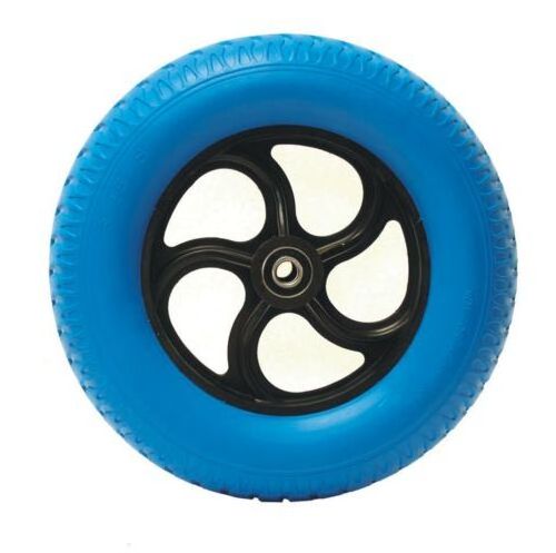 35.6cm Puncture Proof Blue Wheel Size 3.25-8 20mm Axle Boron Resistant Wheelbarrow