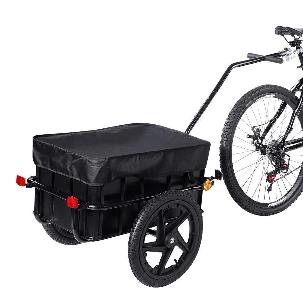 Bike Bicycle Cargo Trailer 50kg Transport Carrier Tow Cart Wagon