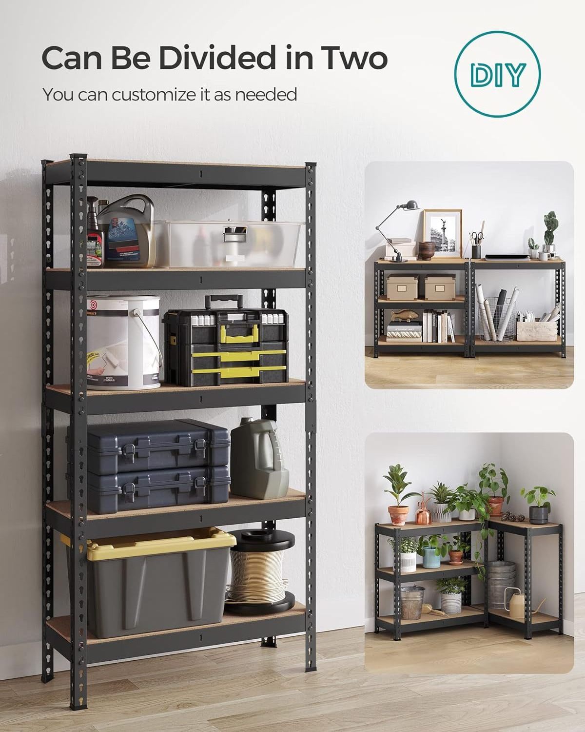 Boltless adjustable garage storage rack hot sale gavanzied shelving workshop racking shelves