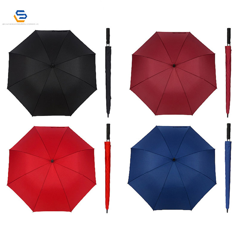 QDshensuli Hot sale umbrella wood china advertising umbrella brown sunshade yellow cane umbrella