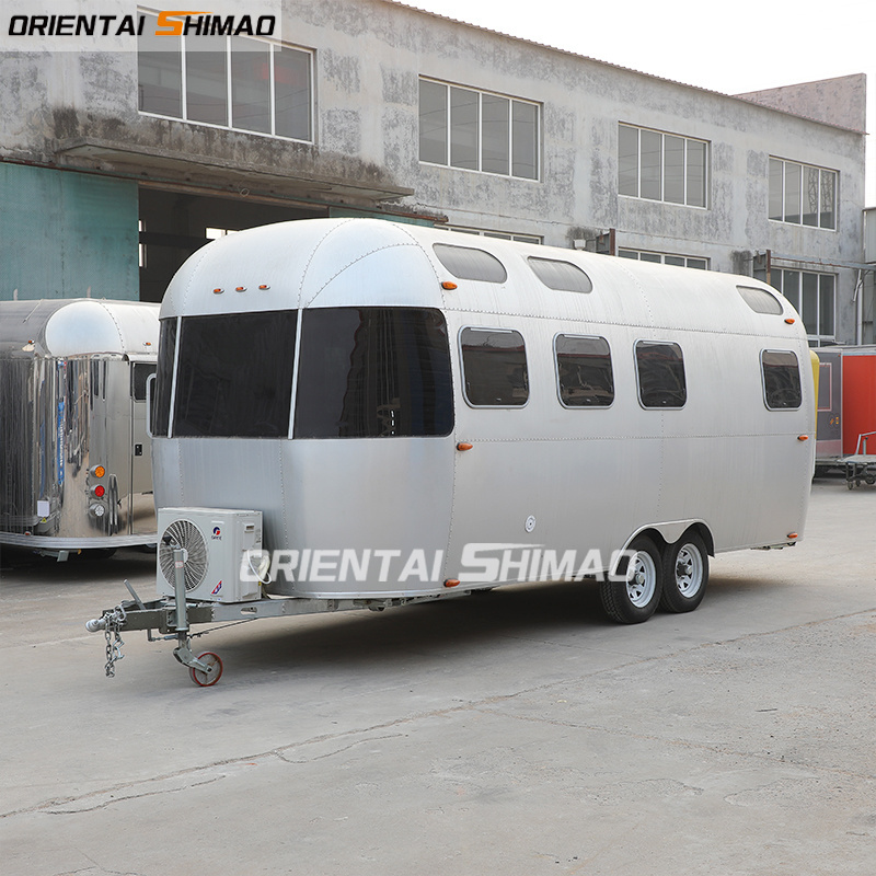 Food truck chinese manufacture deep frye mobile street airstream camping trailer caravan for sale