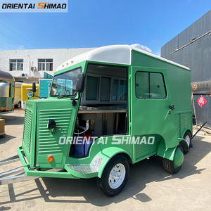 New design bbq fiberglass food truck ice cream coffee food cart top quality mobile truck retro food trailer