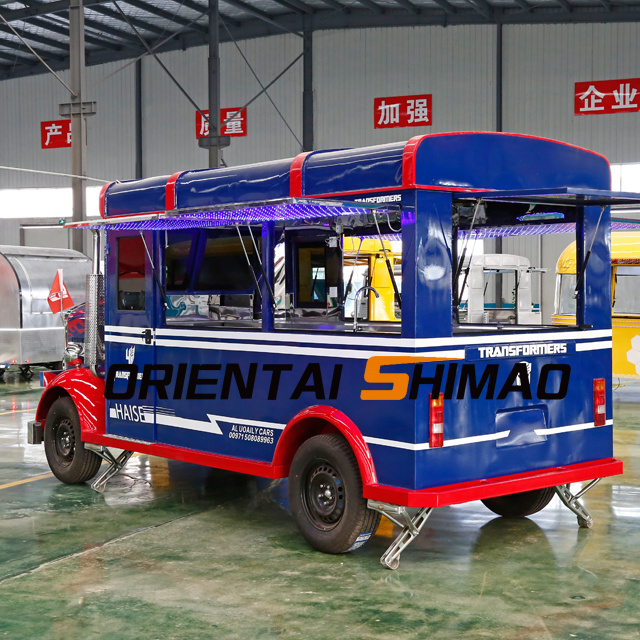 Concession mobile battery moto food beverage truck