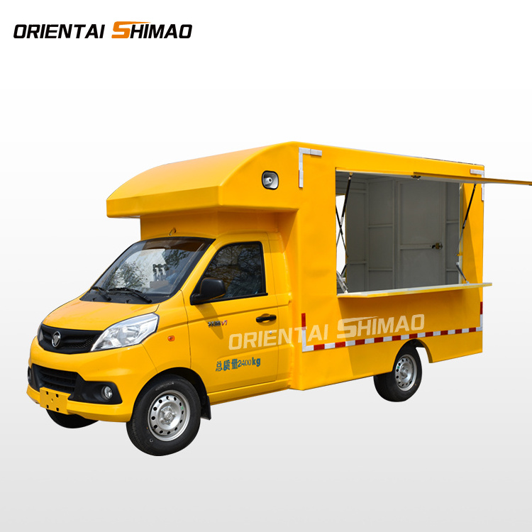 hot sale mobile hot dog food cart food truck with air condition umbrella