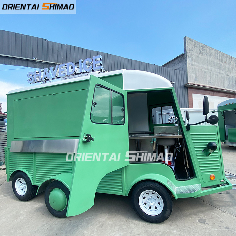 New design bbq fiberglass food truck ice cream coffee food cart top quality mobile truck retro food trailer