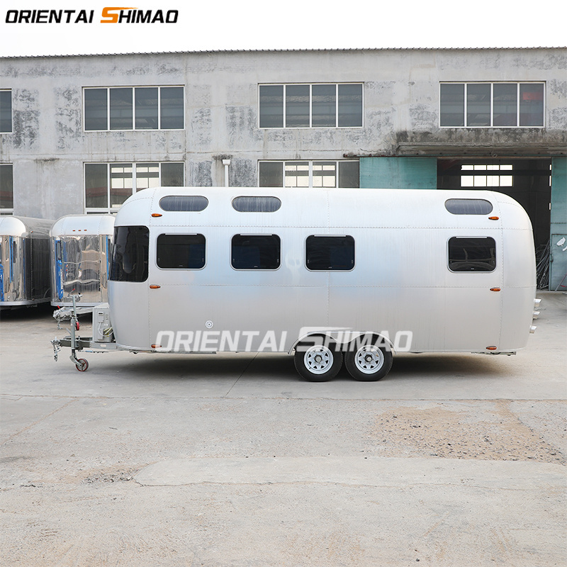 Food truck chinese manufacture deep frye mobile street airstream camping trailer caravan for sale