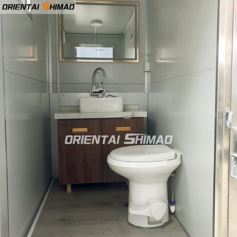 ORIENTAL SHIMAO Luxury VIP Mobile Toilet Trailer with Sandwich Panel Includes Toilet and Shower Available for Sale