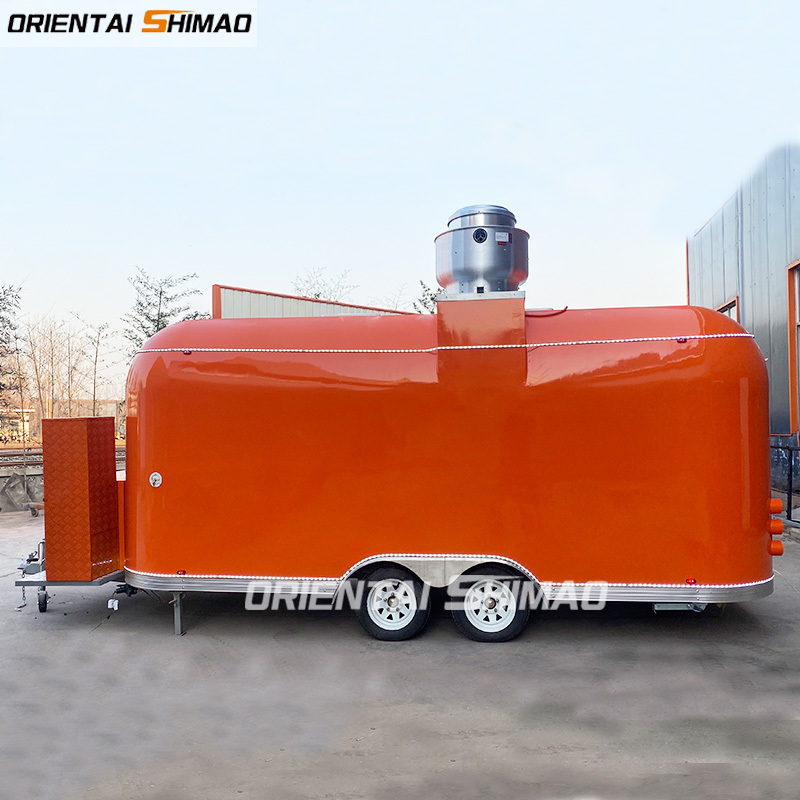 Oriental Shimao 2022  Top Quality Mobile Airstream Food Trailer Customized Food Cart for Sale in France street food van