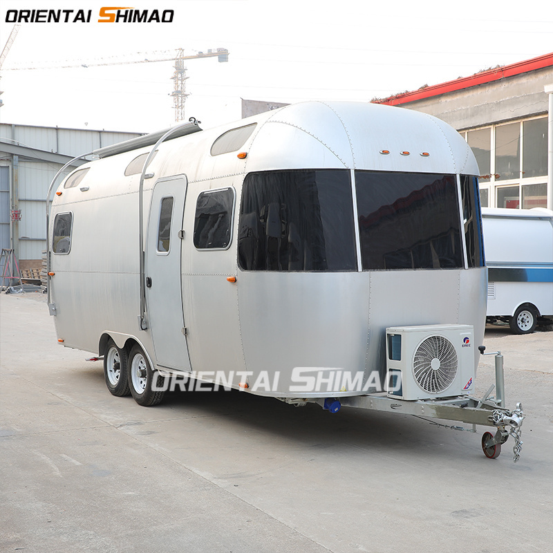 Food truck chinese manufacture deep frye mobile street airstream camping trailer caravan for sale