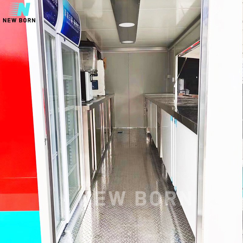 Mobile Fast Food Trailer Trucks Snack Food Cart For Sale Multifunction Food Truck coffee