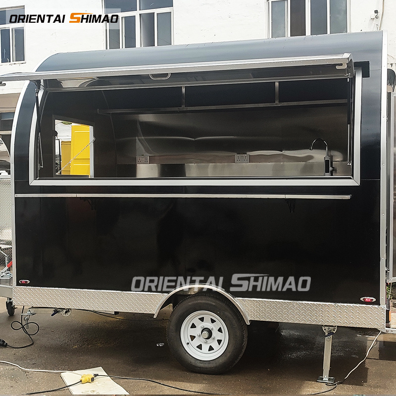 Oriental Shimao Catering Kebab Coffee Vendor Towing Supplies Support Mobile Cart Small Chicken Food Track Bakery Caravan Trailer