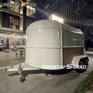 Airstream catering smoked ice cream fast food truck trailer truck pizza trailer with toilet for sale in dubai