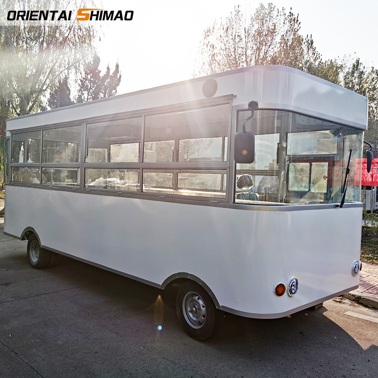 Factory Price Beautiful Top Quality mobile Smart design mobile food bus  for sale