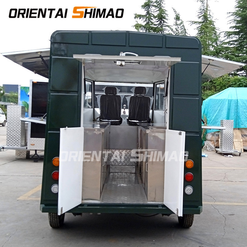 Oriental Shimao pizza kiosk remorque food truck for fried chicken beer snack mobile sale