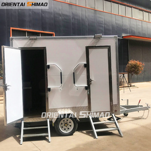 ORIENTAL SHIMAO Luxury VIP Mobile Toilet Trailer with Sandwich Panel Includes Toilet and Shower Available for Sale