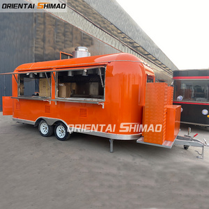 Oriental Shimao 2022  Top Quality Mobile Airstream Food Trailer Customized Food Cart for Sale in France street food van