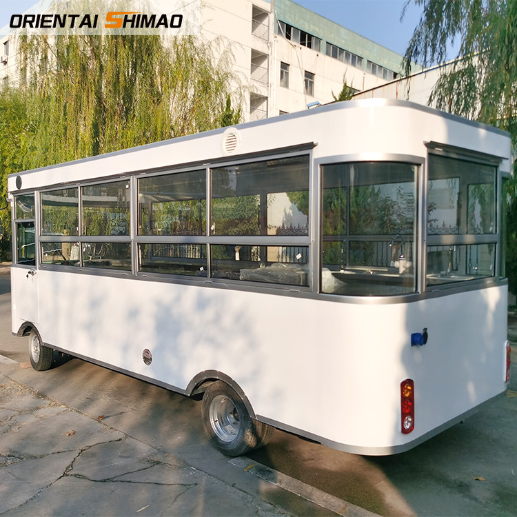 Factory Price Beautiful Top Quality mobile Smart design mobile food bus  for sale