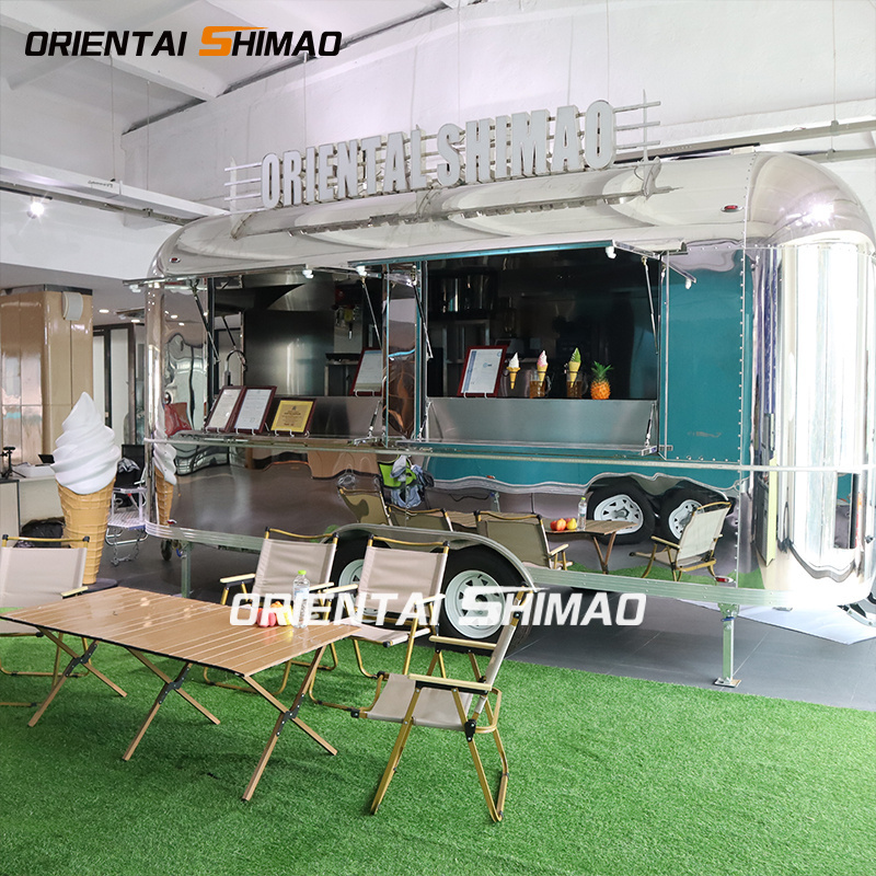 Hot Sale Street Mobile Fast Food Trailer for Snack Food Factory and Hotels New USA Model