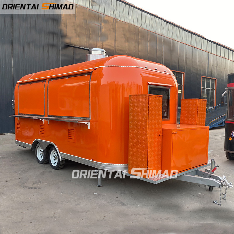 Oriental Shimao 2022  Top Quality Mobile Airstream Food Trailer Customized Food Cart for Sale in France street food van