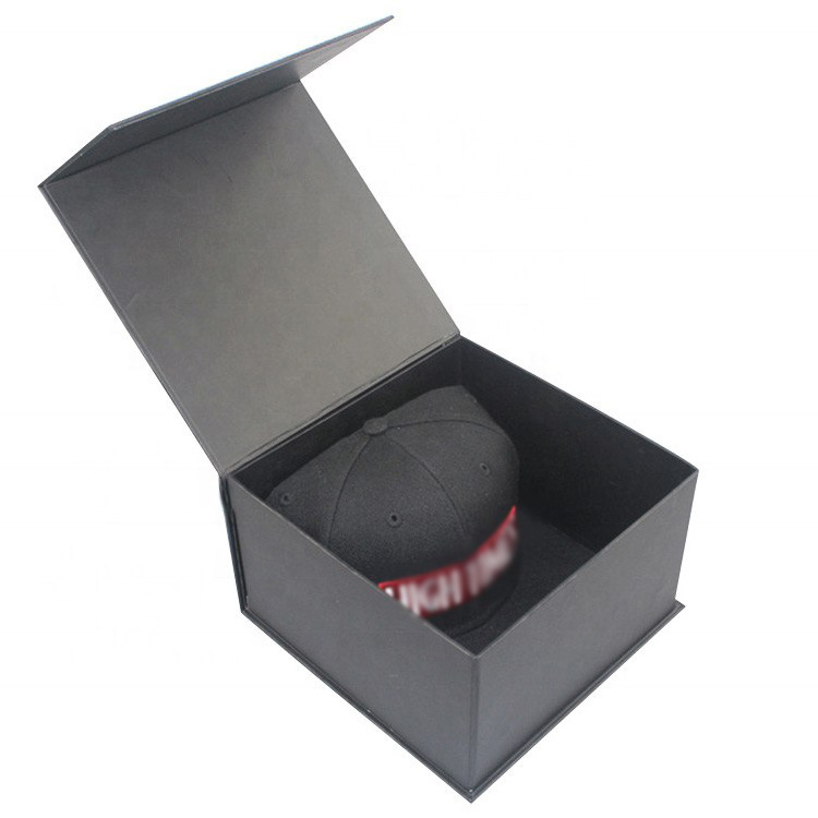 Wholesale hat boxes Custom Printed Small Cheap folding baseball hat packaging shipping box