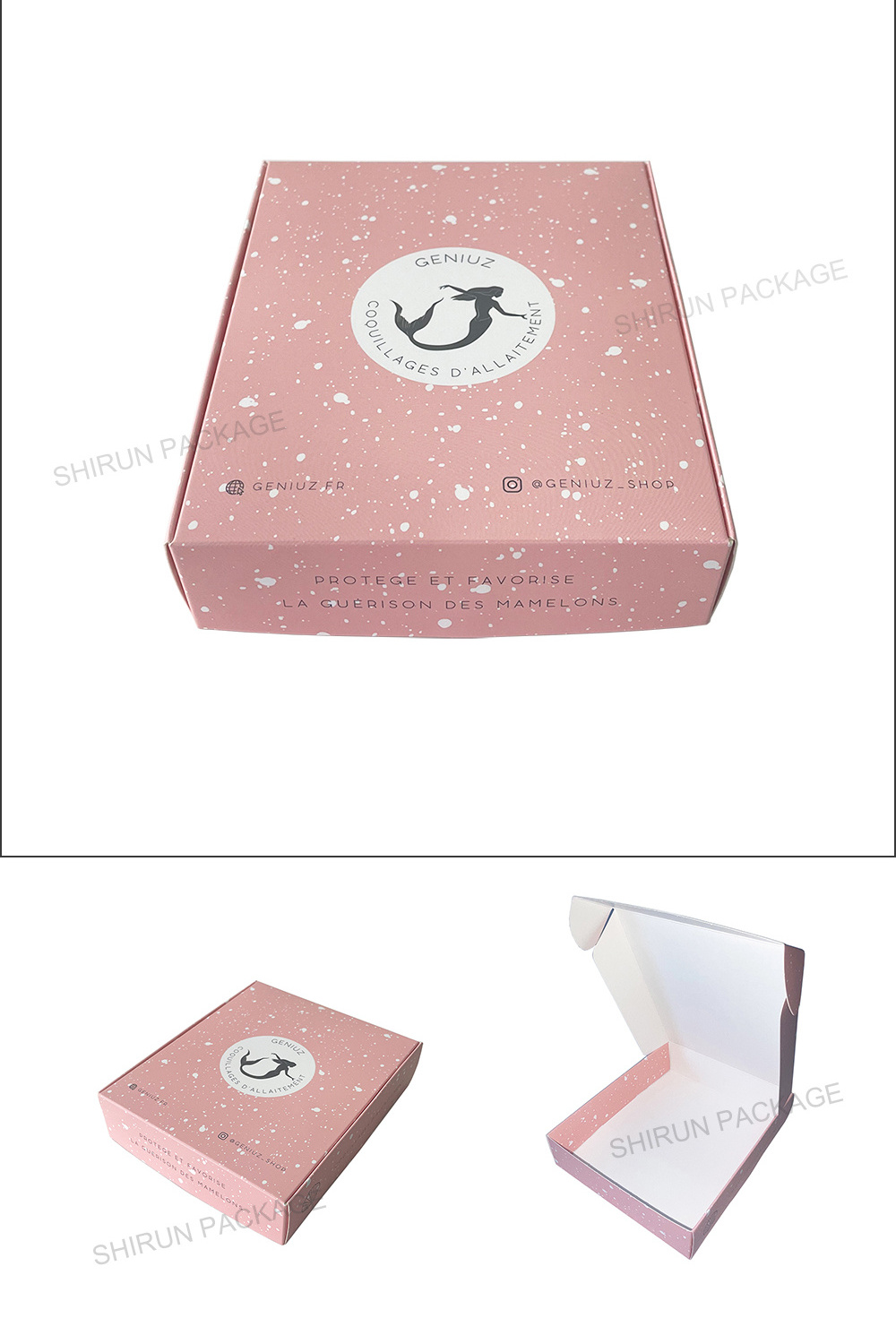 Wholesale Mailing,Shipping,Storing,Christmas Gifts Wrapping Small Corrugated Cardboard Gift Box Pink Shipping Boxes