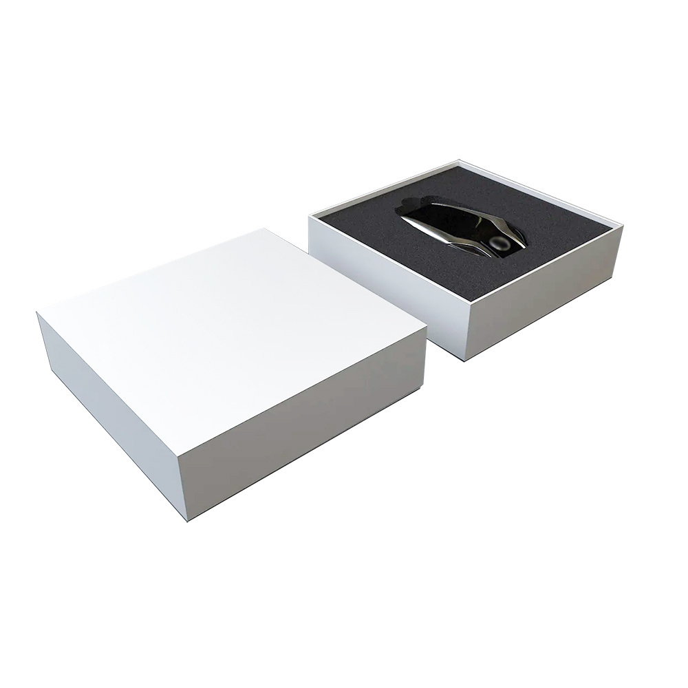 Customized high end white black car key packaging gift box