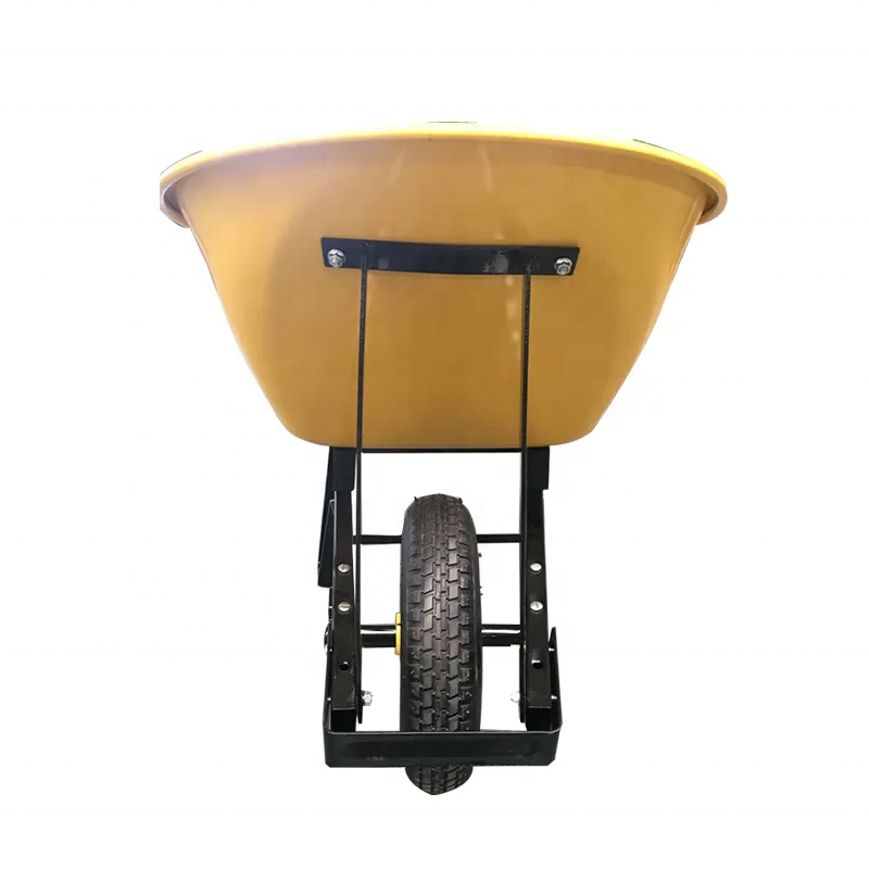 China Cheap Double Wheel Industrial Wheelbarrow Wholesale Uer Garden Tracked Construction Heavy Duty Wheelbarrow