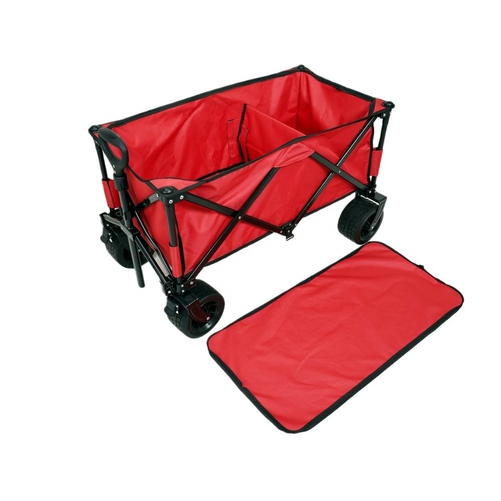 New design garden utility cart collapsible folding outdoor utility wagon