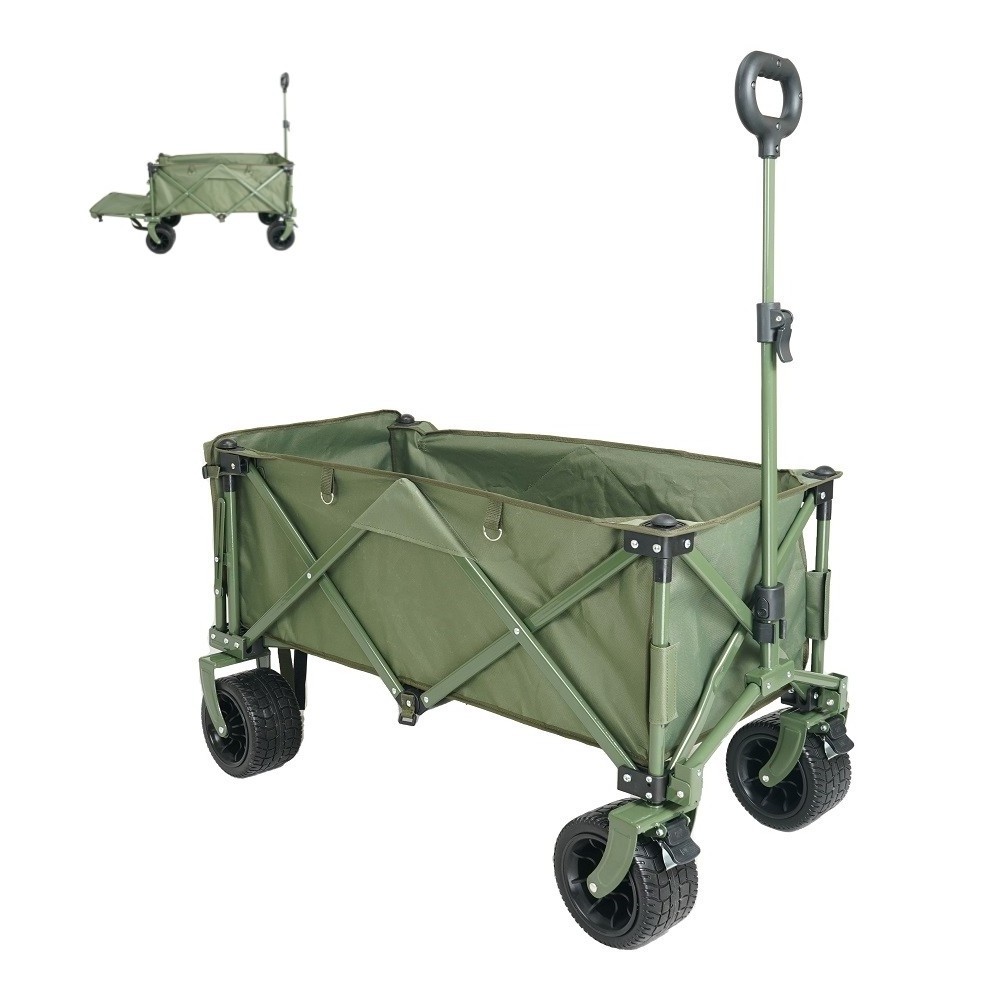 Trolley Cart Multifunctional Outdoor Camping Fishing Shopping Beach Folding Collapsible Wagon Cart Hand Cart Trolley