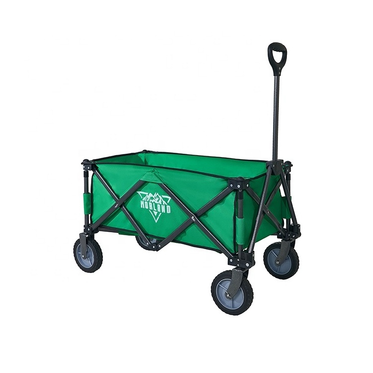 Patio Watcher Folding Garden Cart 600D PE Fabric Utility Beach Trolley Collapsible Picnic Camping Wagon