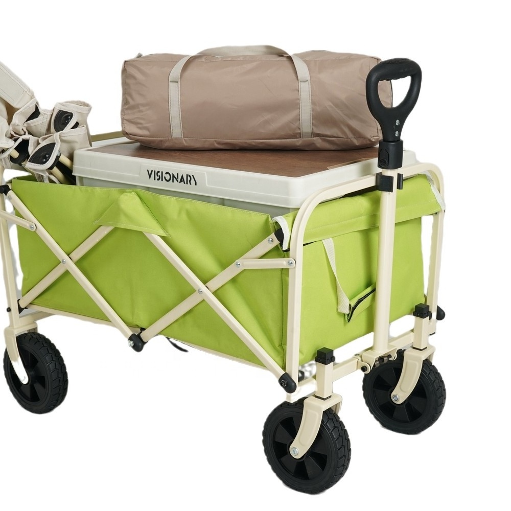 Utility Dog Cart Pet Wagon, Small Size Portable Folding Wagon, Stylish Beach Trailer