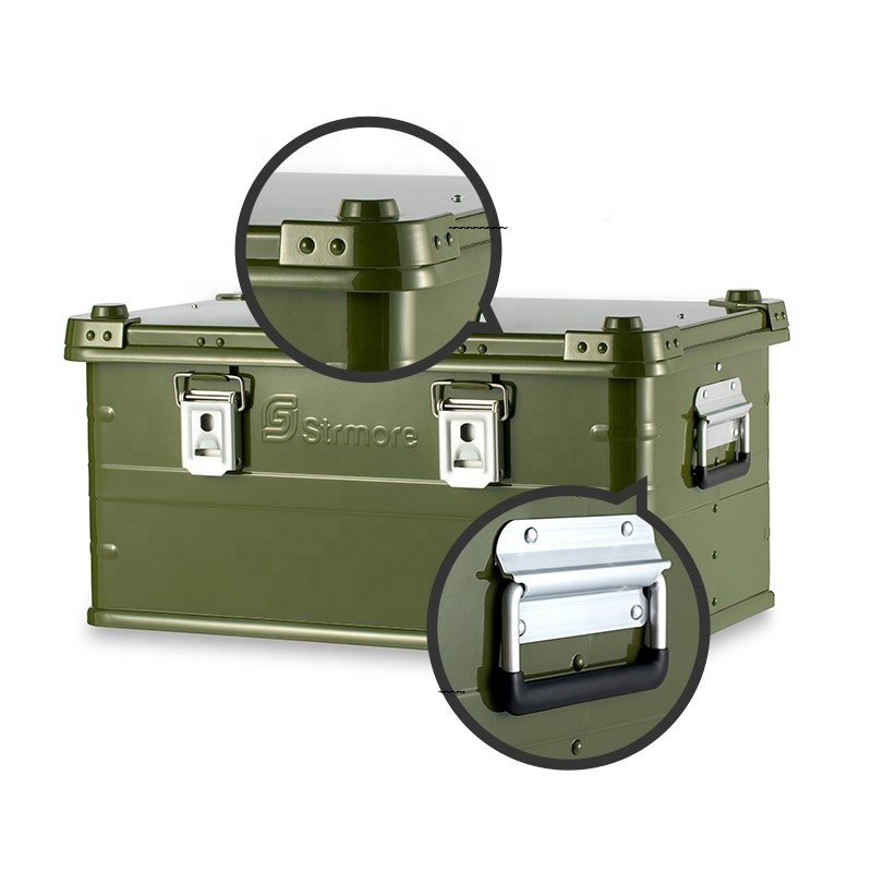 Big Heavy Duty Aluminum Alloy Tool Case Professional Series Glamping Outdoor Camping Storage Box