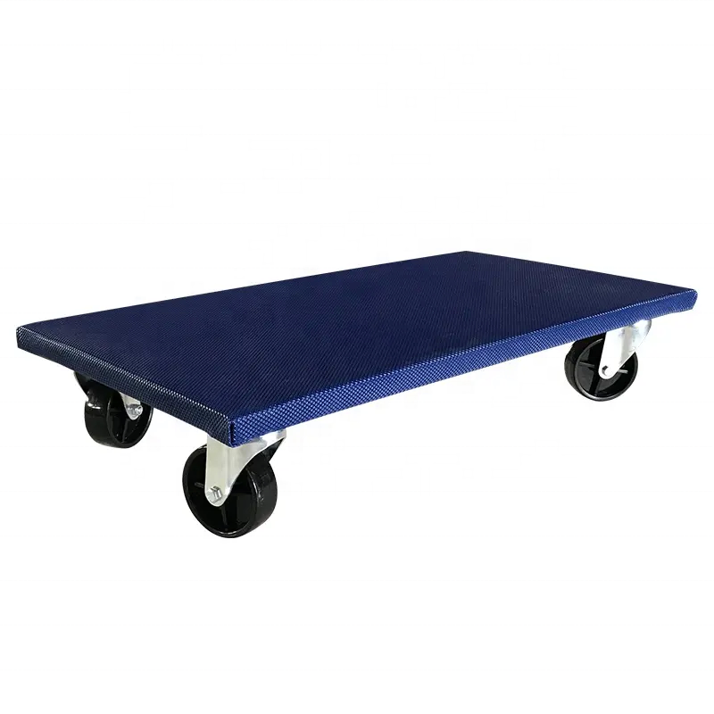 Heavy Duty Woden Dolly with PVC ends for tires, furniture, tool box moving Tire Moving Dolly