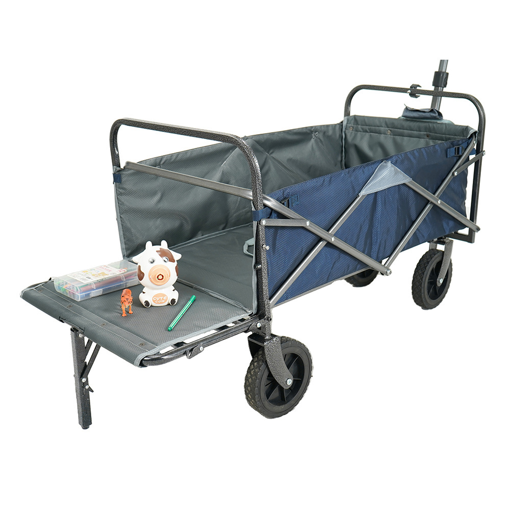 Carry Cart Wagon with Tailgate Outreach Carreta Plegable Para Jardn Hand Trolley Wagon