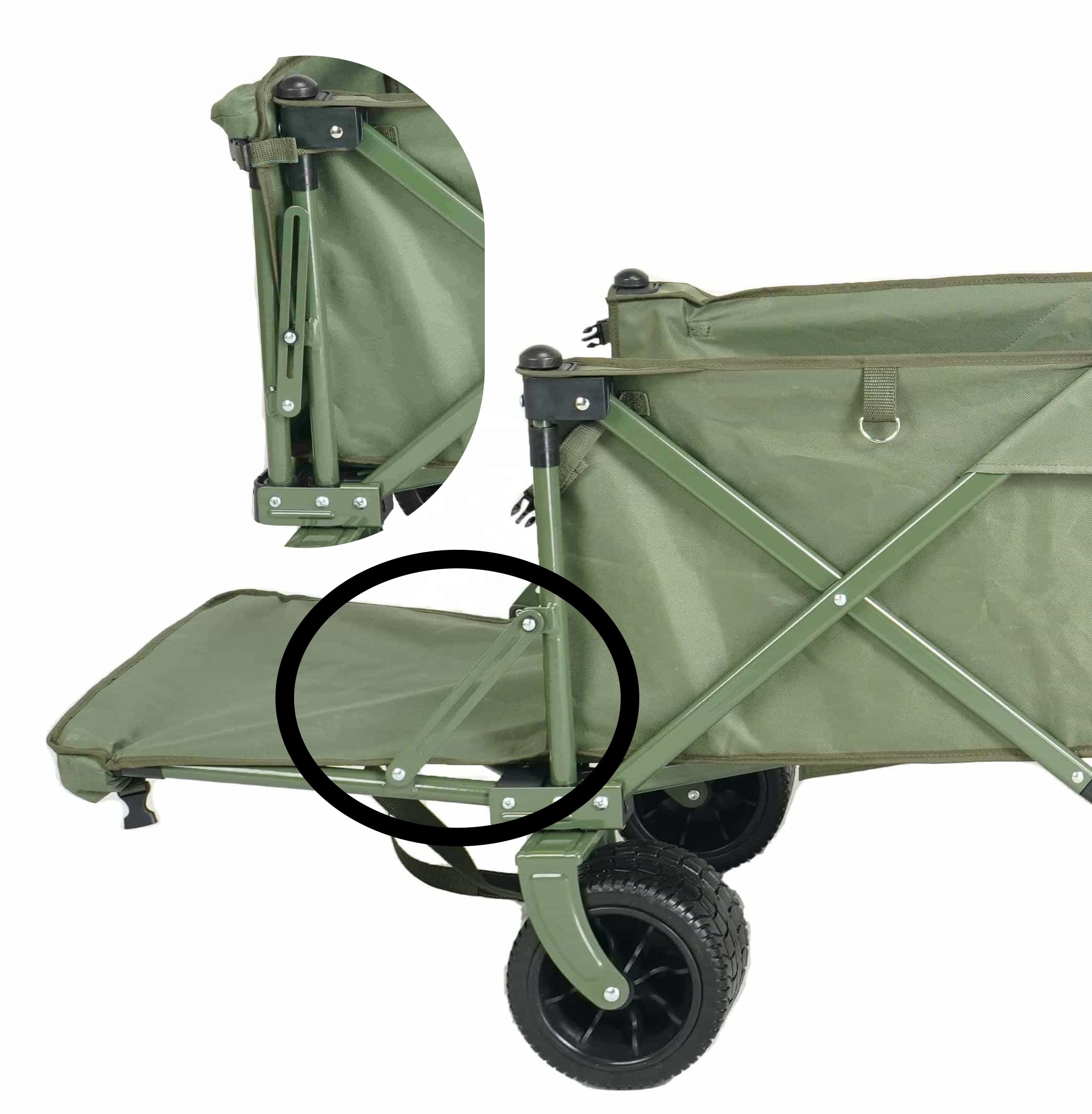 Trolley Cart Multifunctional Outdoor Camping Fishing Shopping Beach Folding Collapsible Wagon Cart Hand Cart Trolley