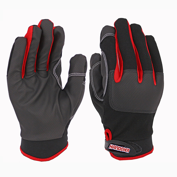 Multicolor Outdoor Garden Heavy Duty Flexible Wear-Resistant And Durable Microfibre Mechanical Mechanic Tactical Gloves