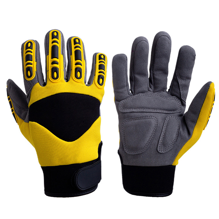 Support Customization High Dexterity Heavy Duty Touch Screen Utility Mechanic Work Gloves Anti-slip Finger Gloves 0.11-0.12kgs